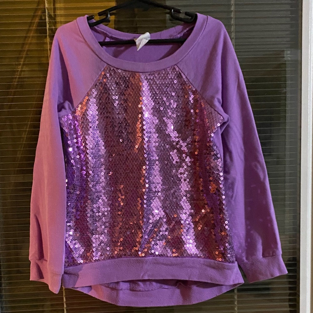 Girls Size M Sequence Top